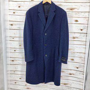Jos. A. Bank Men's Wool Overcoat Jacket navy blue